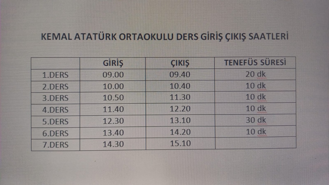 2024-2025 Eğitim öğretim 2. dönem okul giriş çıkış saatleri